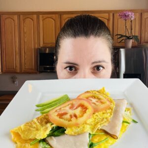 Omelette de Jamon de Pavo, Queso Cheddar y Espinacas | Carolister Mom and  Chef