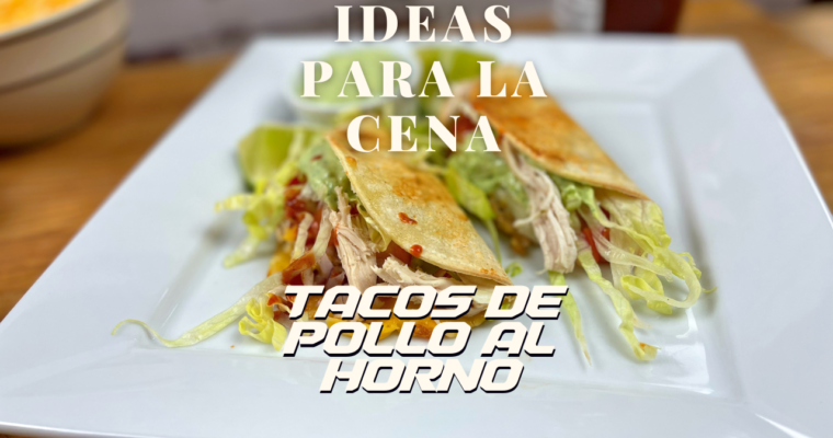 Deliciosos Tacos de Pechuga de Pollo al Horno con Salsa de Cilantro y Aguacate