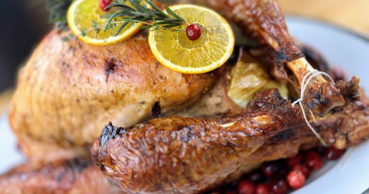 Como Hacer un Jugoso y Delicioso Pavo al Horno con Salsa de Cranberries