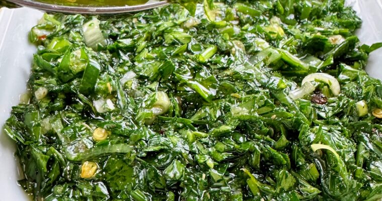 Salsa Verde Casera de Perejil y Cebolla Verde Larga | Frescura y Sabor en Tu Cocina